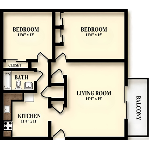best garden style one bedroom and two bedroom rental apartments for rent at edgewater east/west apartments in long branch, nj near the jersey shore beach on the water